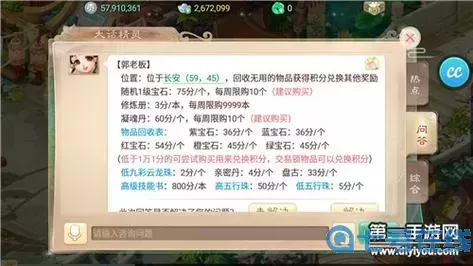大話(huà)手游郭氏積分