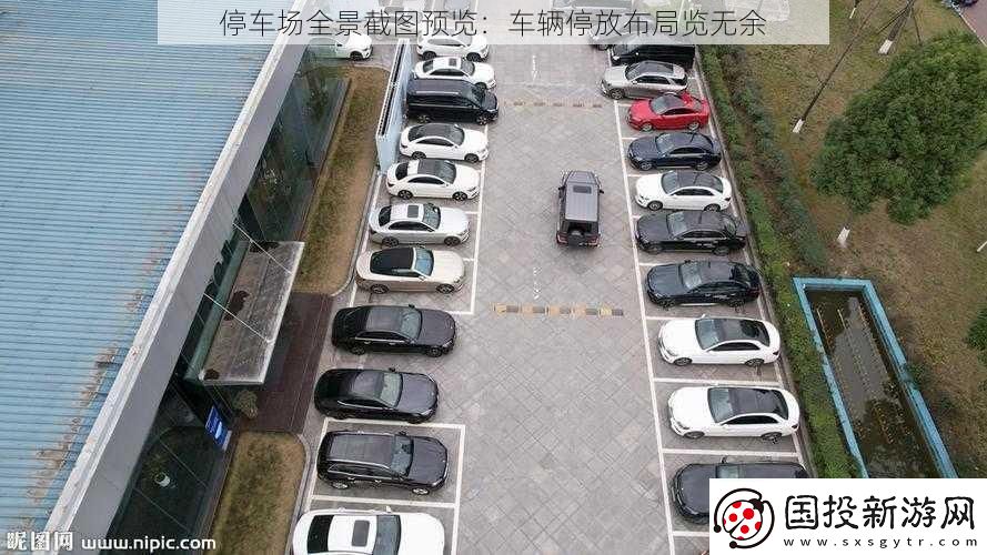 停車場全景截圖預覽：車輛停放布局覽無余